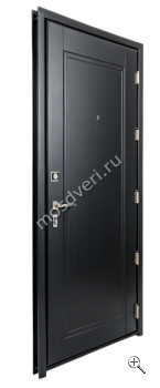 Входная дверь в цвете черный сатин ЧДД-003 - купить от производителя Мосдвери Входная дверь в цвете черный сатин ЧДД-003